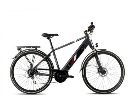 E-Bike Eco 700.3 Man Čierno - Červený,2023
