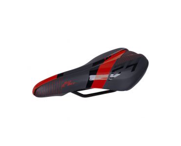 CTM Sedlo CTM detské Willy, čierne, tmavo- červený pásik, 24'' 