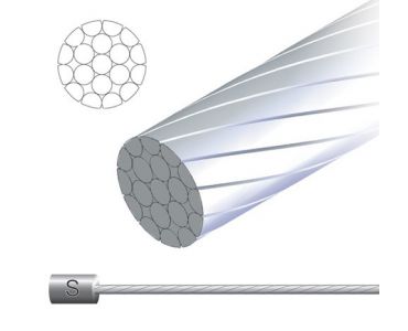 Jagwire 6009862 - 1,1x2300mm, lanko radiace nerez. 