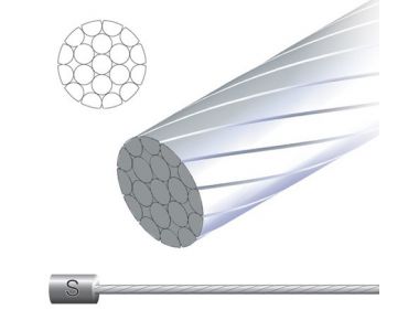 Jagwire 71SS4445 - 1,1x4445mm, lanko radiace nerez. 