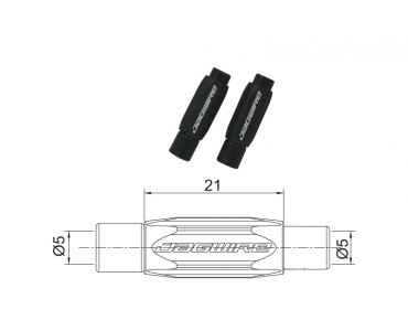 Jagwire BSA058 nast. skrutka na cestné brzdy,5mm čierna 