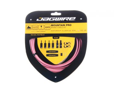 Jagwire MCK424 Mountain Pro, brzdová sada, ružová pletená 