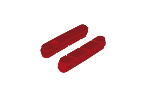 JS403RZ  brzd. gumičky Campagnolo 2012, cestné - náhrada, červené