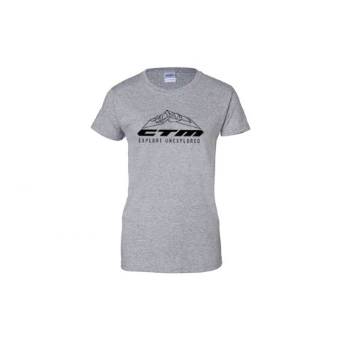 Tričko CTM, dámske, šedé, XL
