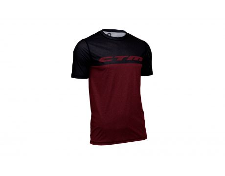 Dres CTM 2017 TECH TEE, tehlová/šedá, S