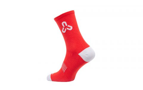Ponožky CTM Base 16, coolmax, červené, 43-47