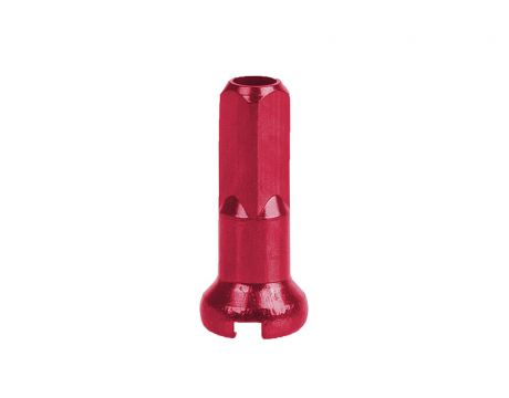 Niple hliníkové 2x14mm, červené