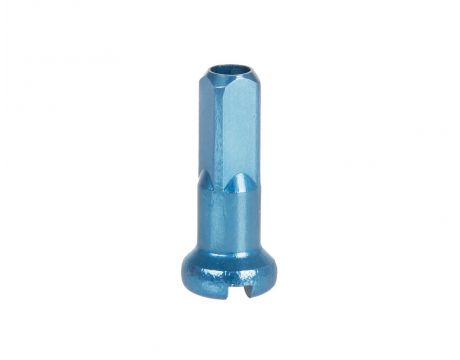 Niple hliníkové 2x14mm, modré
