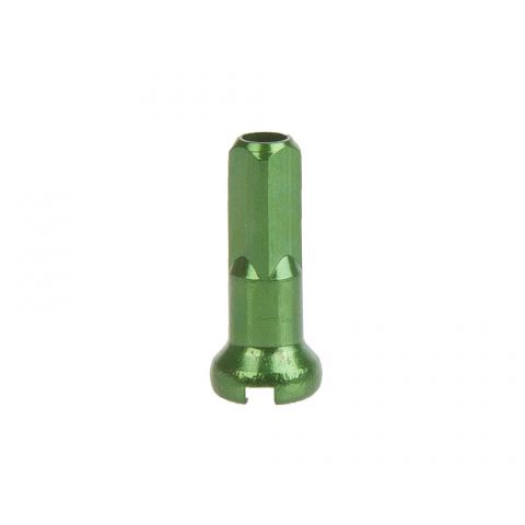 Niple hliníkové 2x14mm, zelené