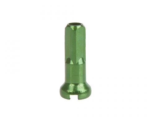 Niple hliníkové 2x14mm, zelené