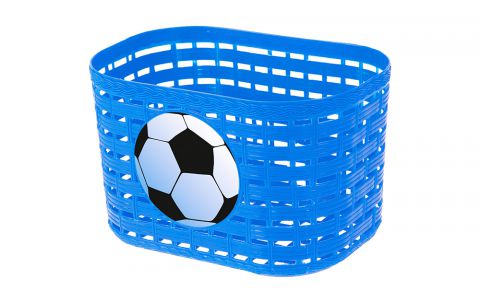 Košík plastový na riadidlá, detský, modrý