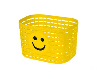 M-Wave Košík plastový na riadidlá, detský, žltý 