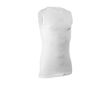 Tričko FUSE, bez rukávov, biele, XL