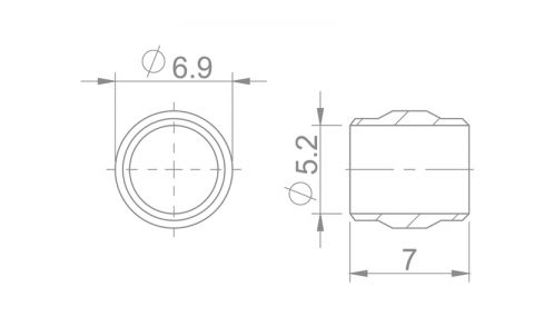 Kompresný krúžok - oliva pre vonk.pr. 5mm AVID