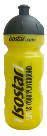 Cyklistická fľaša ISOSTAR žltá Life is your playground 650 ml