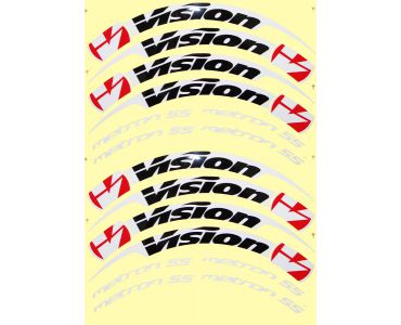 OEM Nálepky na ráfiky VISION Metron 55 Clincher 