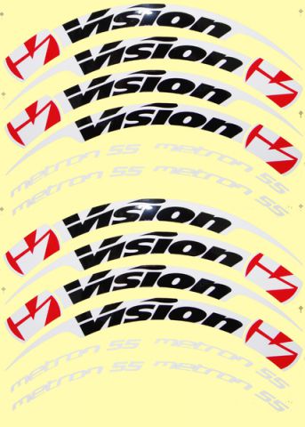 Nálepky na ráfiky VISION Metron 55 Clincher