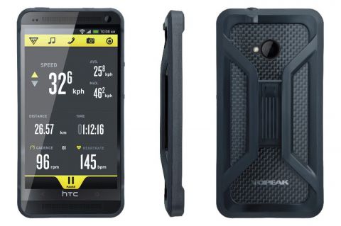 Puzdro s držiakom Topeak RIDE CASE (New HTC One ) čierne