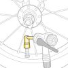 Ventilový adaptér Topeak  PRESSURE RITE  pre galuskový ventil