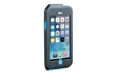 Puzdro  Topeak WEATHERPROOF RIDE CASE (iPhone 5) čierno-modré (s držiakom)