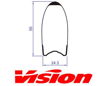 Vision Ráfik VISION Metron 55SL Tubular zadný, 21 dier 