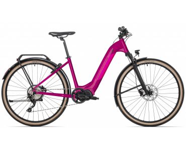 Rock machine Rock Machine Elektrobicykel Crossride INT e500 Lady Touring, model 2021, fialová/ružová 