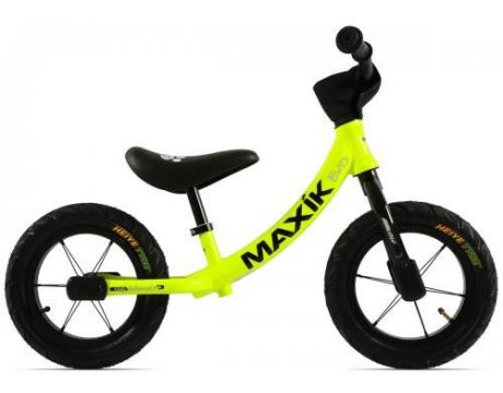 MAX1 Odrážadlo Maxík EVO neón zeleno-čierne, ALU rám, pre deti od 3-5 rokov