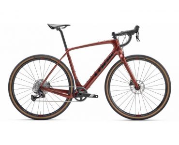 Look 765 Gravel Disc Red Dust Metallic Satin Apex 1X12 Shimano Wh-RS 370 