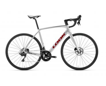 Look 765 Optimum 2 Disc Metallic Silver True Blood Satin 105 Mix 12 Shimano Wh-RS171 